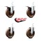 Service Caster 5 Inch High Temp Phenolic 3/4 Inch Square Stem Caster Total Lock Brake SCC, 2PK SCC-SQTTL20S514-PHSHT-34-2-S-2 - alternate 5
